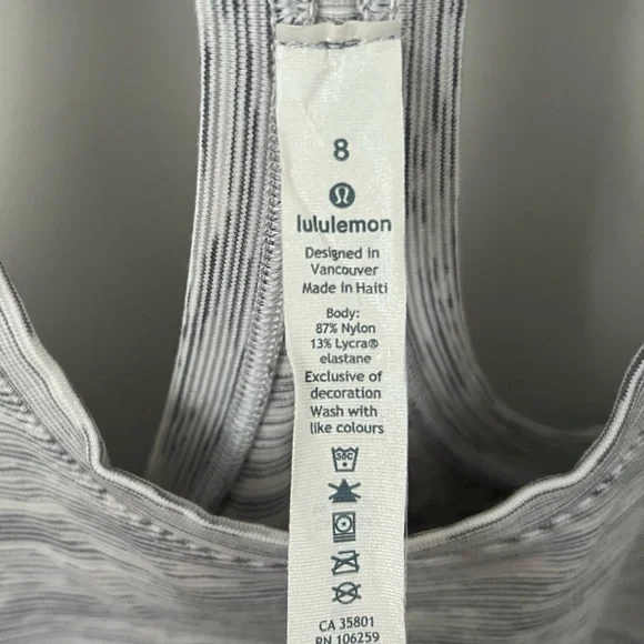 Lululemon Gray Racerback Tank Top - Picture 3 of 6